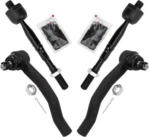 Vista 28 de TRQ Juego de varillas de acoplamiento delanteras interiores y exteriores, 4 piezas, compatible con Kia Soul 2014-2019 15-19 Soul EV