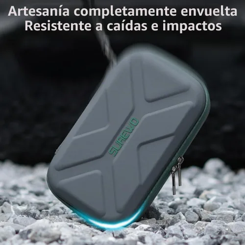 Vista 3 de Osmo Pocket 4/3 - Funda de transporte portátil para almacenamiento de viaje para DJI OSMO Pocket 4/3 Creator Combo Accesorios, bolsa de transporte