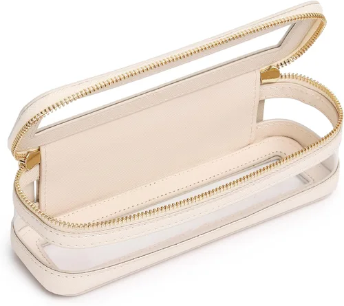 Vista 45 de Bolsa de maquillaje transparente (negro L)