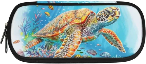 Vista 27 de DISNIMO Estuche organizador de lápices de caballo negro de gran capacidad para niñas, adultos, mujeres, axolotl con cremallera, estuche estético