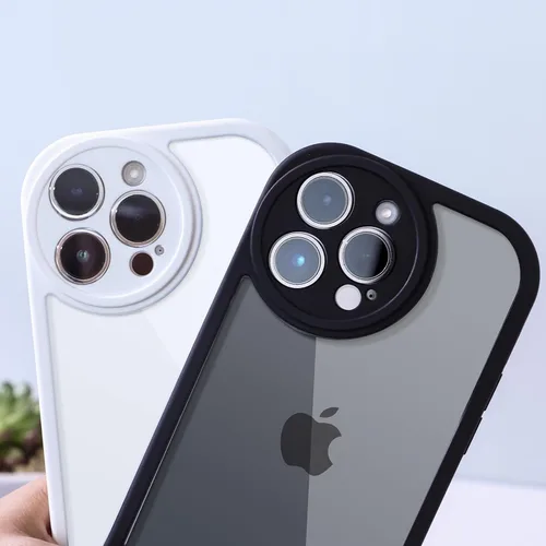 Vista 2 de Funda diseñada para iPhone 14 Pro Max con protección completa de la cámara, bonita forma de marco de borde redondeado con diseño elegante, funda