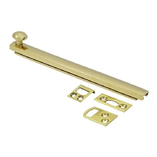 Vista 9 de Deltana Perno de superficie, tornillo oculto, resistente, latón antiguo, 6 pulgadas