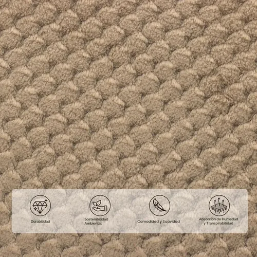 Vista 8 de CDCASA Silla Reclinable de Elevación Eléctrica de Gran Tamaño con Doble Motor que se Recuesta Completamente con Masaje, Calefacción, Textil