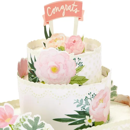 Vista 4 de Hallmark Paper Wonder - Tarjeta de boda desplegable (Felices para siempre)