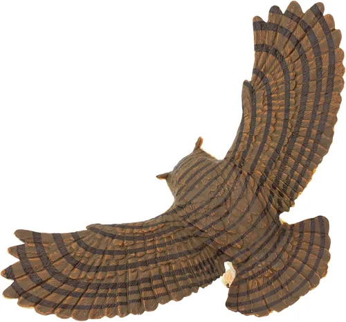 Vista 5 de Safari Ltd. Gran figura de búho cornudo, figura detallada de plástico de 5.5 pulgadas, divertido juguete educativo para niños, niñas y niños a