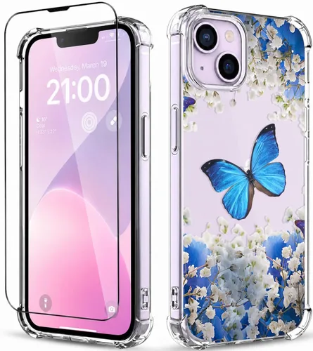 Vista 78 de Funda para iPhone 13 y iPhone 14 (6.1 pulgadas), funda protectora delgada de poliuretano termoplástico suave a prueba de golpes, bonito