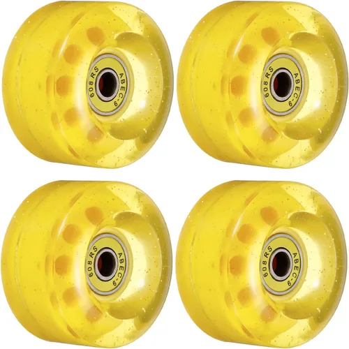Vista 13 de PATIKIL Roller Skate Wheels with Bearings, Quad Skate Replacement for Double Row Skate Skateboards Indoor or Outdoor