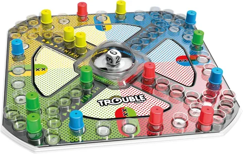 Vista 3 de Hasbro Juego de mesa de problemas de juego para niños de 5 años y más, 2-4 jugadores