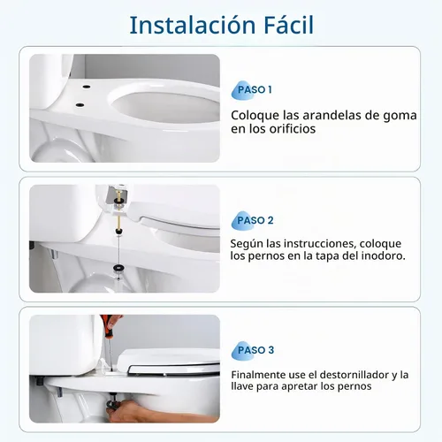 Vista 5 de Tornillos universales del asiento de inodoro del latón macizo, 2 pernos de asiento de inodoro del metal de las PC