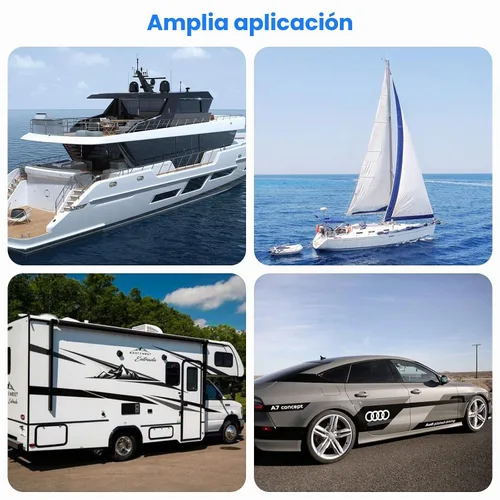 Vista 7 de Panel de interruptores marinos, Haoguo Panel eléctrico de barco de 6 Gang con disyuntor, IP67 impermeable, aplicable a barcos, yates, barcos