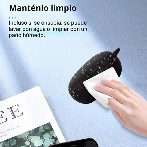 Vista 6 de NOUKAJU - Funda protectora para auriculares Anker Soundcore Liberty 5 (con mosquetón + cordón + bolígrafo de limpieza) a prueba de caídas, a prueba