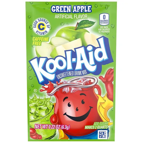 Vista 8 de Kool-Aid Mezcla de bebida sin azúcar de manzana verde y sandía, sin azúcar, cero calorías, 48 unidades, sin cafeína, 1 caja de cada sabor