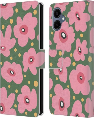 Vista 224 de Head Case Designs Officially Licensed Ninola Ditsy Flowers Yellow Nature Bold Leather Wallet Case Compatible with Samsung Galaxy A07 4G
