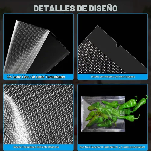 Vista 2 de CANLENPK - Bolsas de sellado al vacío de 3.5 x 4.7 pulgadas, bolsa selladora al vacío de alimentos pequeños, sellado de comida, aperitivos, frutas