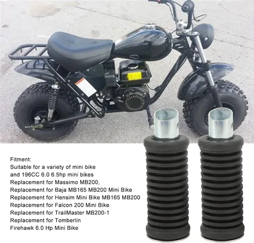 Vista 4 de 2 estriberas para bicicleta, mini pedal de bicicleta, mini estriberas de aleación de aluminio de repuesto para Baja MB165 MB200 Mini Bicicletas