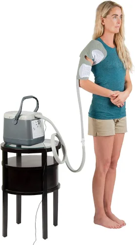 Vista 4 de Cold Rush Máquina de hielo de terapia compacta - Sistema de crioterapia para aliviar el dolor y compresión fría - Poscirugía y recuperación