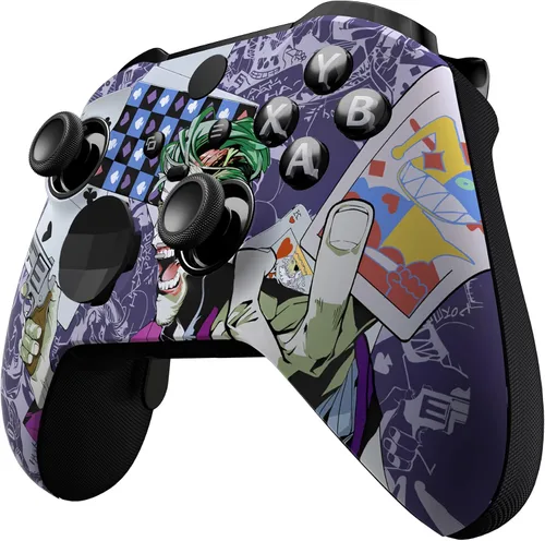 Vista 5 de eXtremeRate Clown Cards - Cubierta de placa frontal de repuesto para Xbox One Elite Controller Series 2 (modelo 1797), carcasa frontal suave al