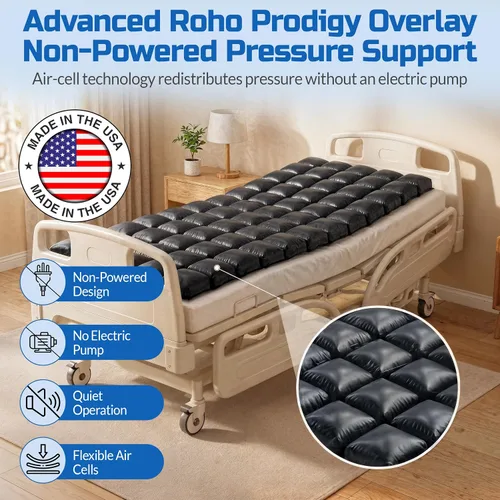Vista 6 de Roho Prodigy - Superposición de colchón premium, votada como la superposición no eléctrica. Tecnología exclusiva de flotación seca. Supera