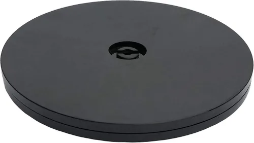 Vista 6 de FixtureDisplays® Organizador giratorio de plástico negro de 4 pulgadas Lazy Susan para estante de especias, mesa, pastel, cocina, despensa