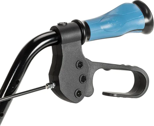 Vista 8 de Hugo Elite Andador con ruedas y asiento, 700-959E, Azul, 1, 1 El andador con ruedas cuenta con un cómodo asiento y cesta para almacenamiento