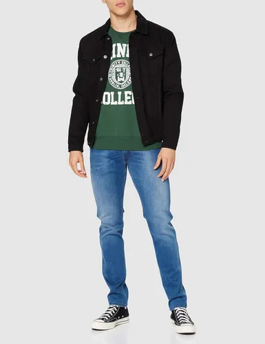 Vista 2 de Traditional Craft Ltd. Botella Verde y Blanco Trinity College Dublin Irlanda Seal Sudadera