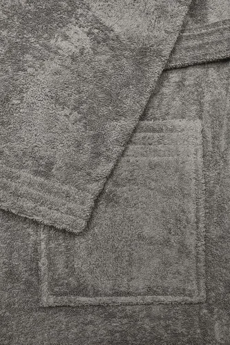Vista 4 de Classic Turkish Towels Bata de baño unisex con capucha de algodón de alta calidad bata larga de felpa de felpa de lujo