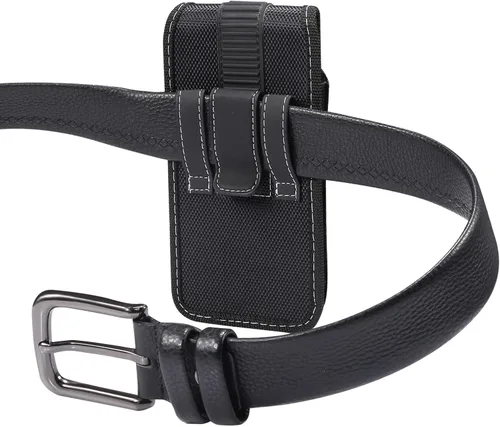 Vista 6 de Funda de nailon para teléfono celular con clip para cinturón para iPhone 14 Pro Max, Samsung Galaxy S24 Ultra S23 Ultra S22 Ultra S21 Ultra S20 Plus