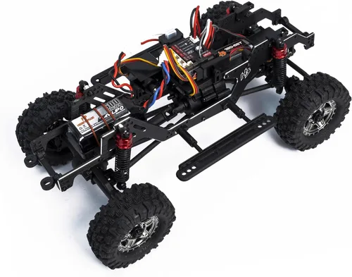 Vista 6 de HOBBYPLUS CR18P EVO 2 Rock RC Crawler - Mini rastreador RC escala 1/18 con transmisión de dos velocidades, engranajes totalmente metálicos