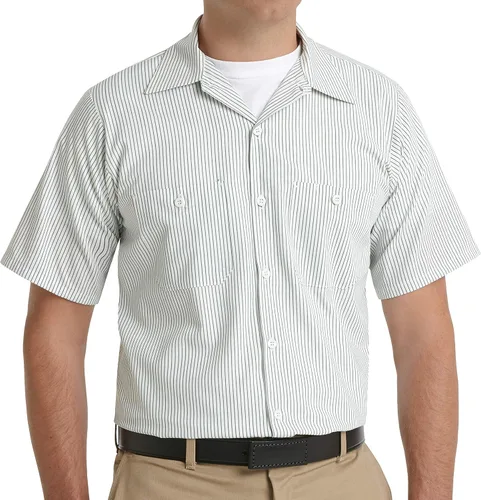Vista 17 de Red Kap Camisa de uniforme de manga larga para hombre Negro