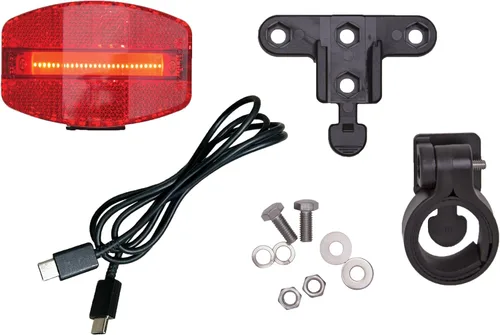 Vista 5 de Planet Bike Luz trasera de bicicleta USB roja de Grateful 4.5 x 2.25 x 2.75