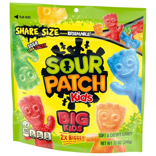 Vista 11 de SOUR PATCH KIDS Big Kids Soft & Chewy Candy, tamaño compartido, 12 onzas