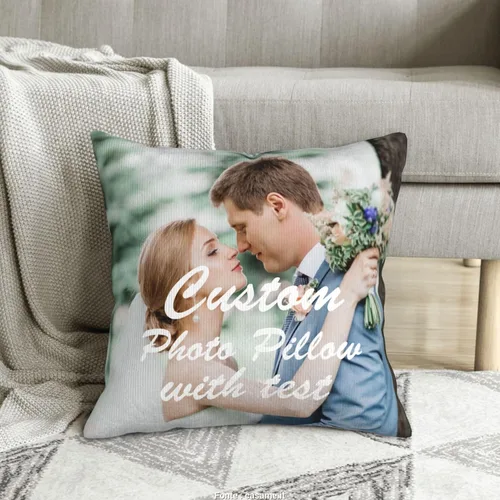 Vista 6 de Almohada de terciopelo personalizada para regalos personalizados, 16 x 16 pulgadas, almohada con estampado de letras temáticas de Halloween
