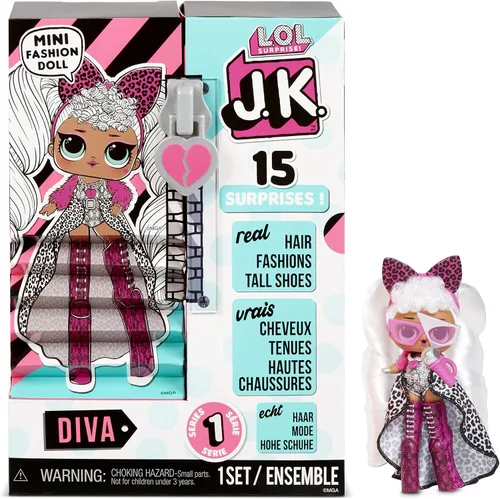 Vista 8 de L.O.L. Surprise! JK Mini Fashion Doll MC Swag con 15 sorpresas, incluyendo trajes de muñeca de vestir, accesorios exclusivos, regalos para niñas