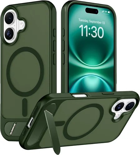 Vista 26 de Funda para iPhone 11 con compatibilidad magnética, [Soporte invisible incorporado][Compatible con MagSafe]
