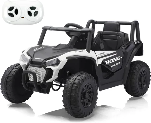 Vista 8 de Coche eléctrico de 12 V para niños, juguetes con control remoto, UTV para Azul