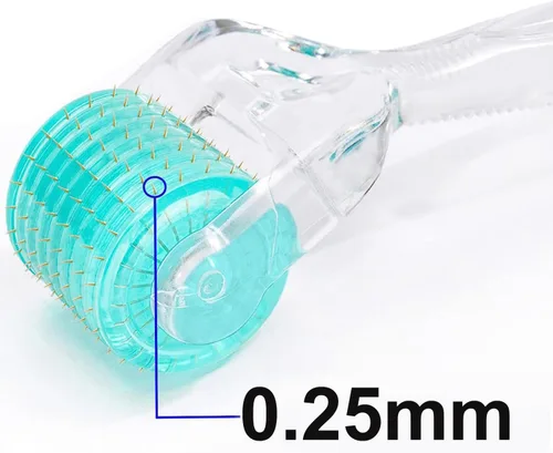 Vista 9 de Derma Roller REAL Needles - 192 - Rodillo de microagujas de titanio de 0.010 in para cara, incluye estuche de almacenamiento