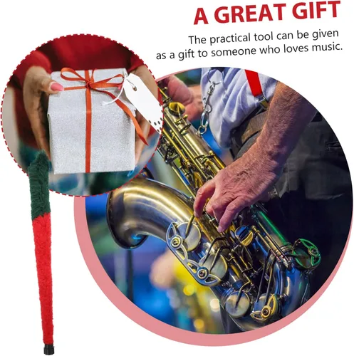 Vista 2 de VICASKY 2 unids cepillo de limpieza de saxofón cepillo de nylon saxofón herramientas de limpieza de saxafón cepillo de limpieza de instrumentos
