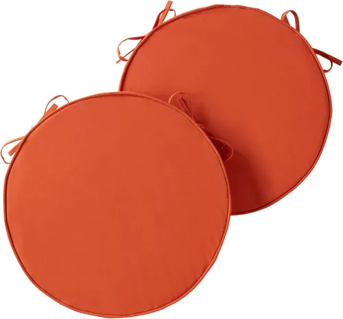 Vista 35 de Cojín de asiento reversible redondo de 18 pulgadas para exteriores, cemento