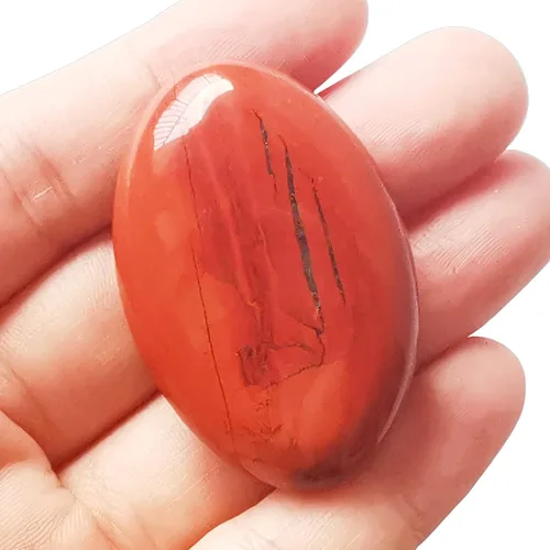 Vista 11 de Piedra de sangre africana, mini bolsillo ovalado de palma curativa, cristal curativo, spa, piedra energética, cristales y piedras curativas