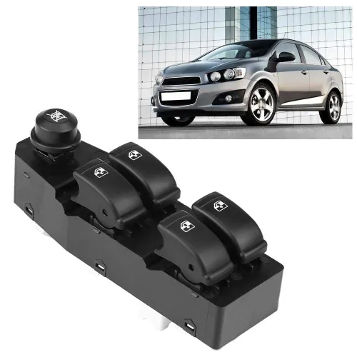 Vista 3 de Interruptor de la ventana principal del lado del conductor izquierdo para Aveo Sedan Aveo5 Hatchback G3 Wave