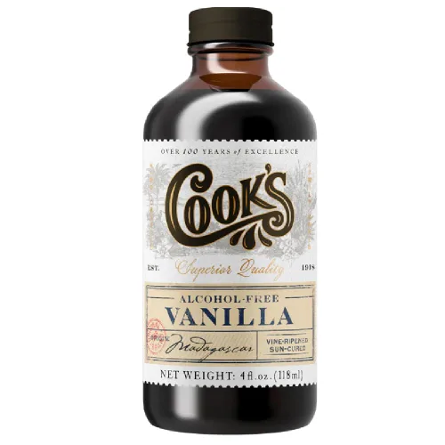 Vista 53 de Cook's, Sabor puro de vainilla sin alcohol, para cocinar, hornear, postres, extracto alternativo de vainilla de Madagascar sin alcohol, 8 onzas