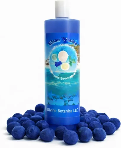 Vista 3 de Agua azul - Agua espiritual de 16 onzas, ritual de baño y lavado de pisos, elimina la energía negativa, azul azul-purificación y protección