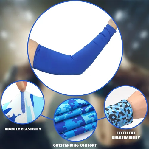 Vista 4 de Liitrsh Juego de 10 fundas de protección solar UV para la cara y enfriamiento para los brazos, polaina de cuello refrescante, bufanda, seda