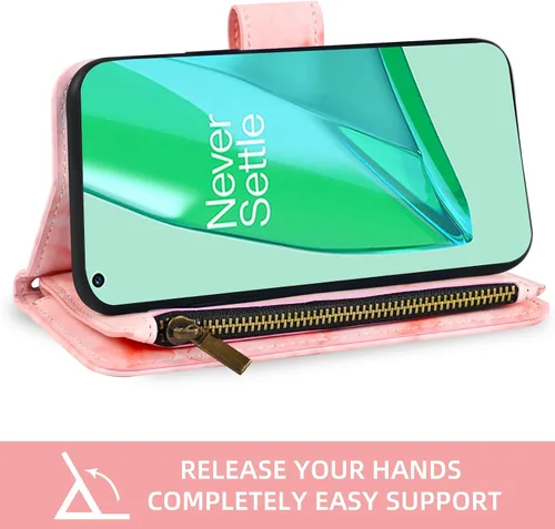 Vista 4 de Asuwish Funda para teléfono OnePlus 9 Pro One Plus 9Pro 5G Wallet Cell Cover con protector de pantalla de vidrio templado y soporte para tarjeta