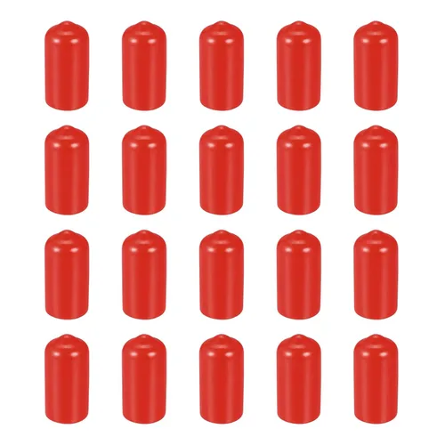 Vista 7 de DMiotech Paquete de 20 protectores de rosca de tornillo negros de identificación de 0.079 pulgadas (0.079 in), tapas de goma para pernos
