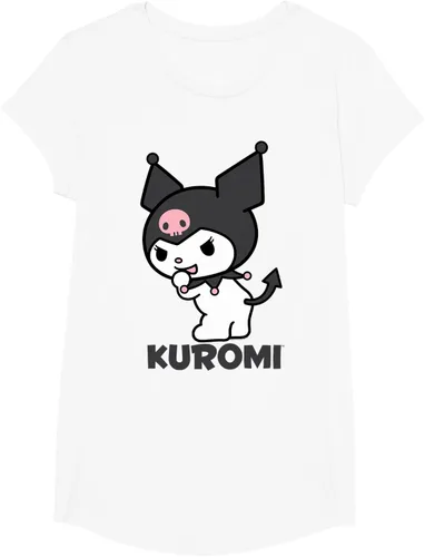 Vista 16 de Sanrio Kuromi - Camiseta con logotipo en la parte trasera Gris Oscuro