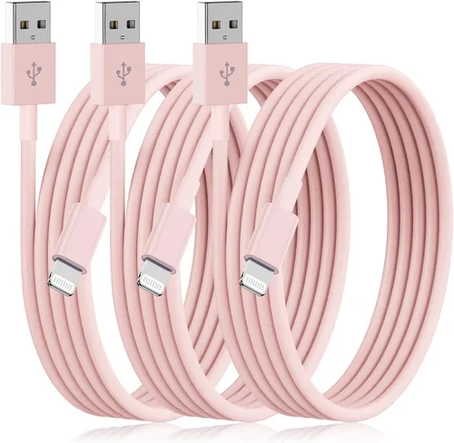 Vista 15 de [Usado] Paquete de 4 cables USB C a Lightning de 6 pies, cable de carga rápida para Negro