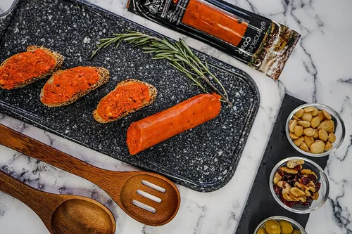 Vista 2 de Covap - Sobrasada de bellota ibérico de bellota 100% pura para untar Chorizo estilo mallorquín - 6 oz (1)