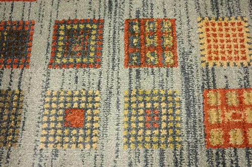 Vista 9 de Unique Loom Fars Collection - Alfombra moderna clásica de diseño geométrico inspirado en tribal, 2 pies 7 pulgadas x 10 pies 0 pulgadas, azul