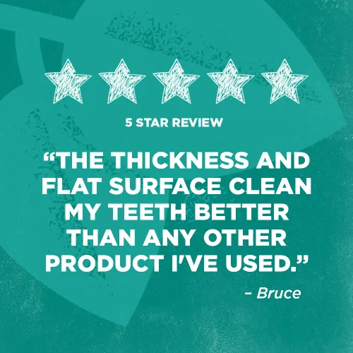 Vista 5 de Tom's of Maine Hilo dental plano antiplaca naturalmente encerado, menta verde, 32 yardas
